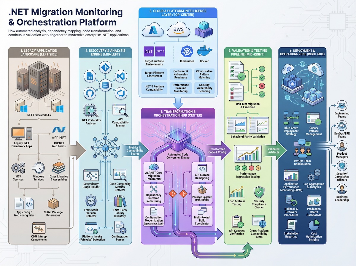 .NET Migration Monitoring & Orchestration Platform