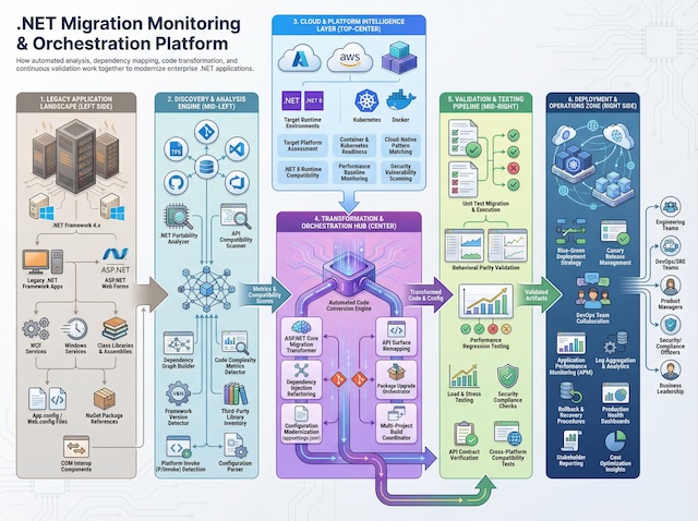 .NET Migration Monitoring & Orchestration Platform