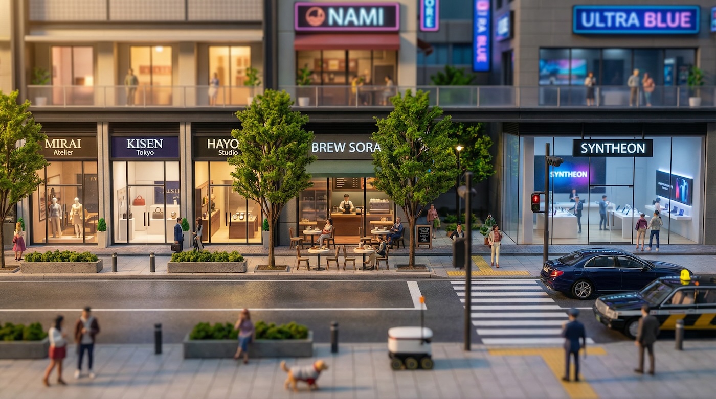 Tokyo Luxury District Tilt-Shift Miniature