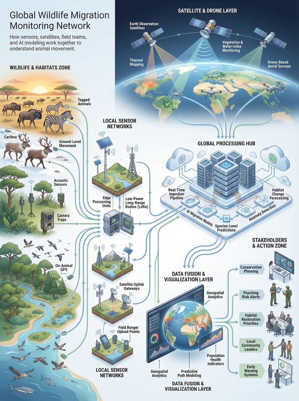 Global Wildlife Migration Monitoring Network